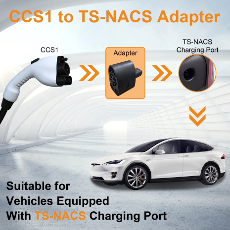 Перехідник з CCS-1 на Tesla DC швидка зарядка 250А Feyree - Фото №12