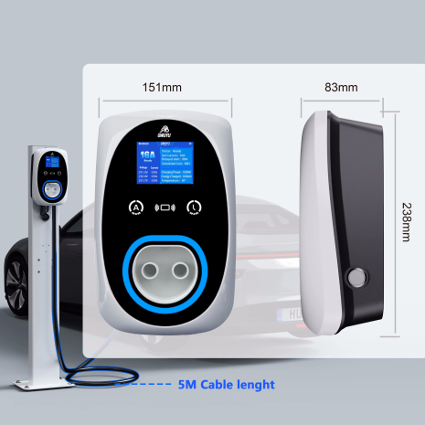 Зарядна станція 3 фази 22кВт Type 2 Gwuyu з Wi-Fi додатком - Фото №16