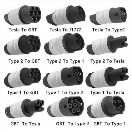 Переходник с GB/T AC на авто Tesla (NACS) 7кВт Evolado - Фото №10