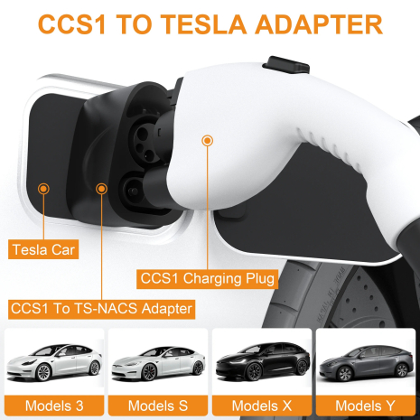 Перехідник з CCS-1 на Tesla DC швидка зарядка 250А Feyree - Фото №10